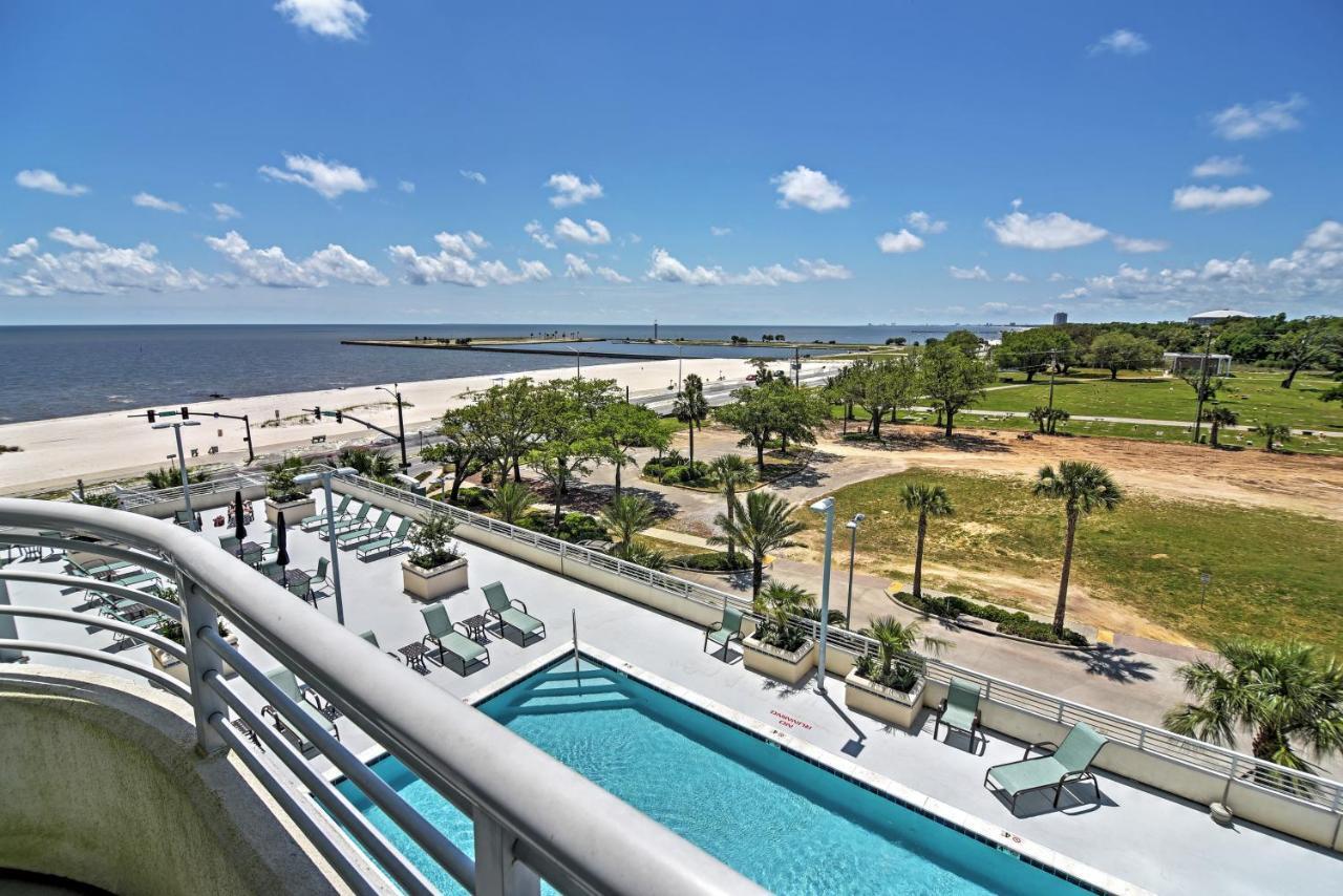 Beachside Biloxi Club Condo Balcony With Ocean View Exterior foto